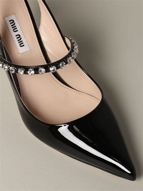 miu miu heels black|mi miu shoes for women.